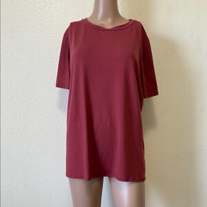 Relaxed Red Short Sleeve Boxy Tee with Matching shorts